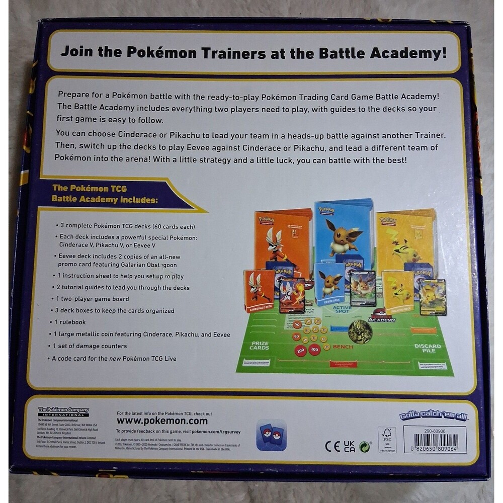 Pokemon Trading Card Game Battle Academy Board Game - Picture 10 of 10